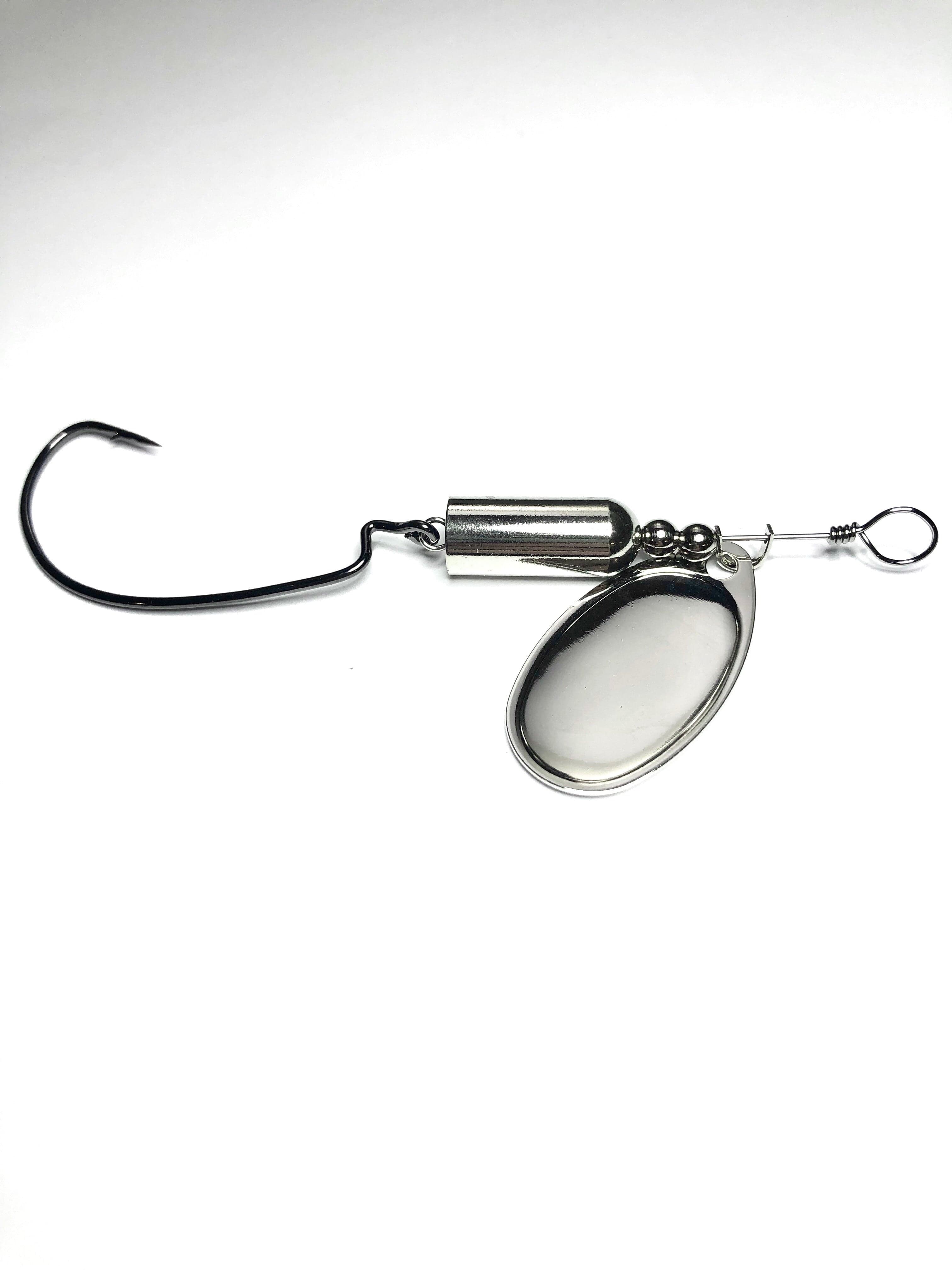 Handmade Silver Finesse Inline Spinner Fishing Lure french Blade
