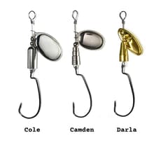 Load image into Gallery viewer, Assortment of Dangle Lures Spinner Swimmers. The 'finesse' spinnerbait; great lures for catching BIG bass!