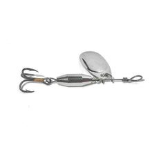 Load image into Gallery viewer, Nickel inline spinner (Dangle Lures Juice Jr.). Great lures for catching more fish.