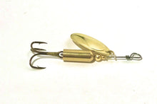 Load image into Gallery viewer, Brass inline spinner (Dangle Lures Crash). Great lures for pond fishing and river fishing.