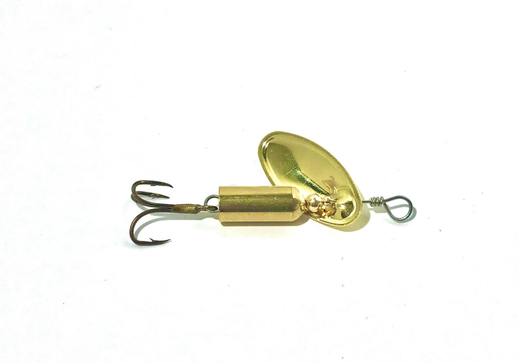 Brass inline spinner (Dangle Lures Dragon). Catch MORE fish with Dangle spinners!