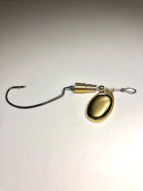Brass Spinner Swimmer (Dangle Lures Camden). Great lures for pond fishing and catching big fish!