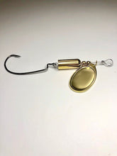 Load image into Gallery viewer, Brass Spinner Swimmer (Dangle Lures Cole). The 'finesse' spinnerbait; great for pond fishing and river fishing.