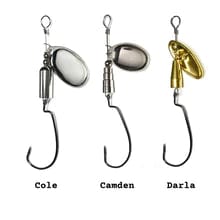 Load image into Gallery viewer, Assortment of Dangle Lures Spinner Swimmers. The &#39;finesse&#39; spinnerbait; great lures for catching BIG bass!
