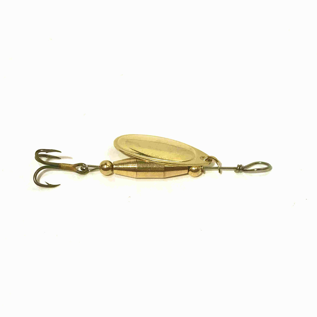 Brass inline spinner (Dangle Lures Krock). Great lures for catching bass, trout and more!