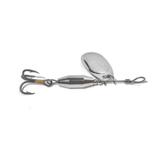 Load image into Gallery viewer, Nickel inline spinner (Dangle Lures Juice Jr.). Great lures for catching more fish.
