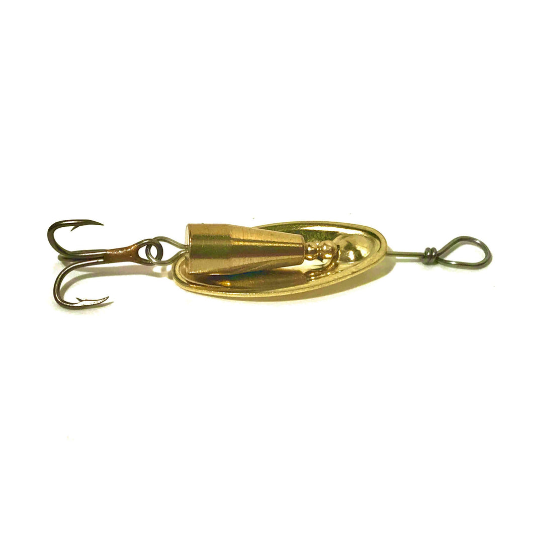 Brass inline spinner (Dangle Lures Muncher). Great lures for creek fishing and pond fishing.