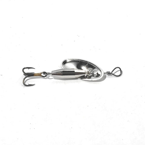 Nickel inline spinner (Dangle Lures K.O.). Great lures for catching bass, panfish and more!