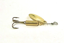 Load image into Gallery viewer, Brass inline spinner (Dangle Lures Crash). Great lures for pond fishing and river fishing.
