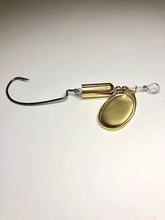 Load image into Gallery viewer, Brass Spinner Swimmer (Dangle Lures Cole). The &#39;finesse&#39; spinnerbait; great for pond fishing and river fishing.
