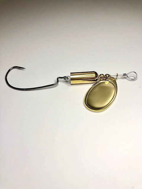 Brass Spinner Swimmer (Dangle Lures Cole). The 'finesse' spinnerbait; great for pond fishing and river fishing.